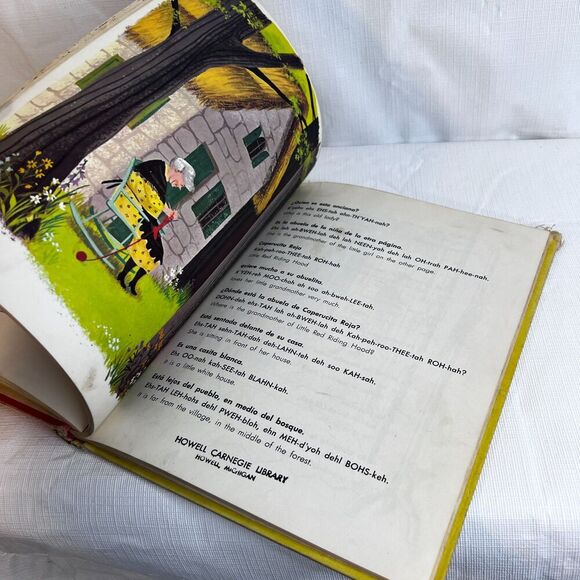 1959 BERLITZ SPANISH FOR CHILDREN Three Bears & Little Red Riding Hood Hardback - Picture 9 of 12